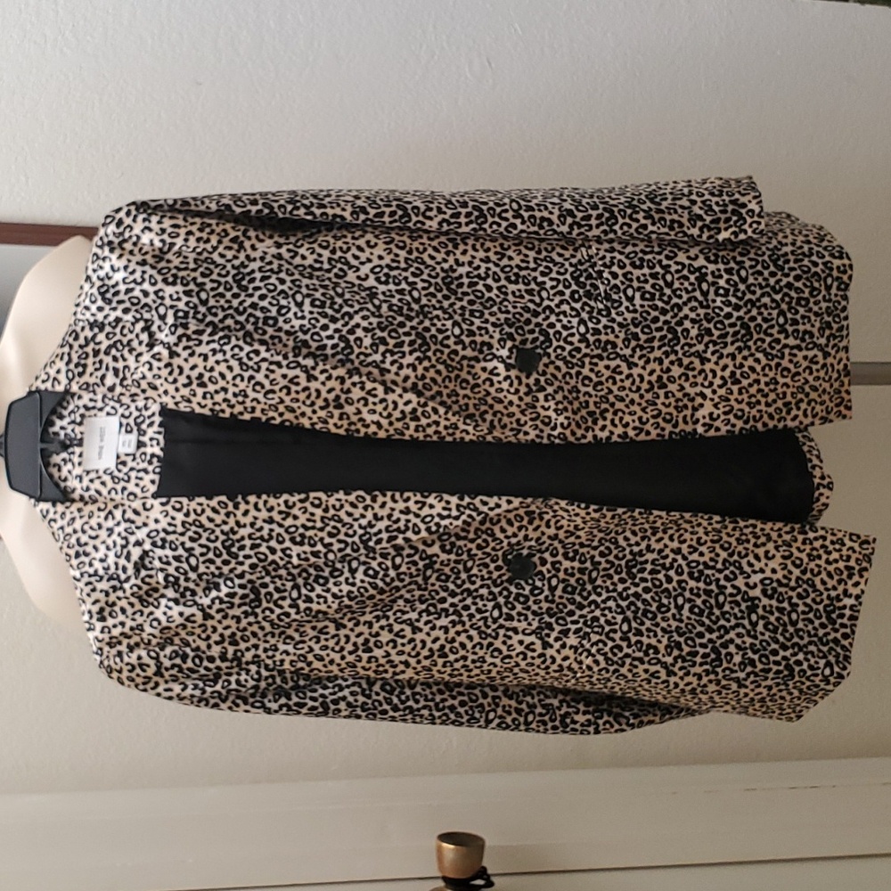 Nine West Blazer Leopard Print Euc - image 3